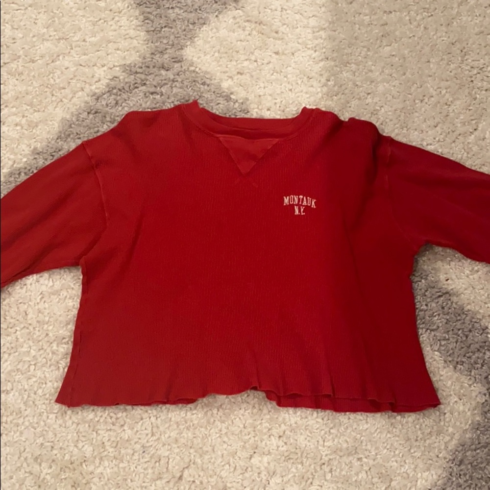 Red Brandy Melville Long Sleeve